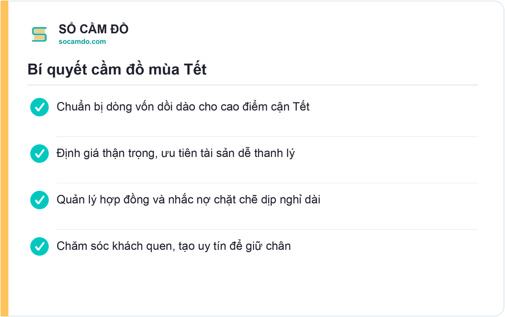 Bí quyết cầm đồ mùa Tết - Sổ Cầm Đồ